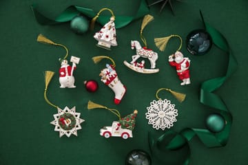 Christmas Classics κρεμαστό στολίδι χιονάνθρωπος - Άσπρο - Villeroy & Boch