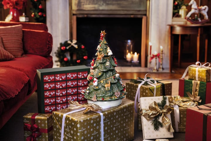 Christmas Toys Memory advents calender with Christmas tree, Πράσινο-κόκκινο Villeroy & Boch