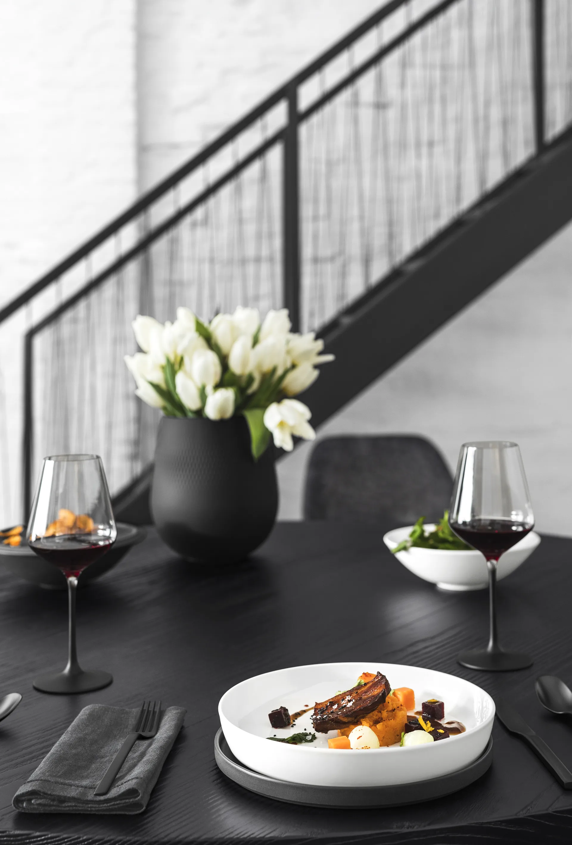 Iconic La Boule σερβίτσιο 7 τεμάχια, Μαύρο-λευκό Villeroy & Boch