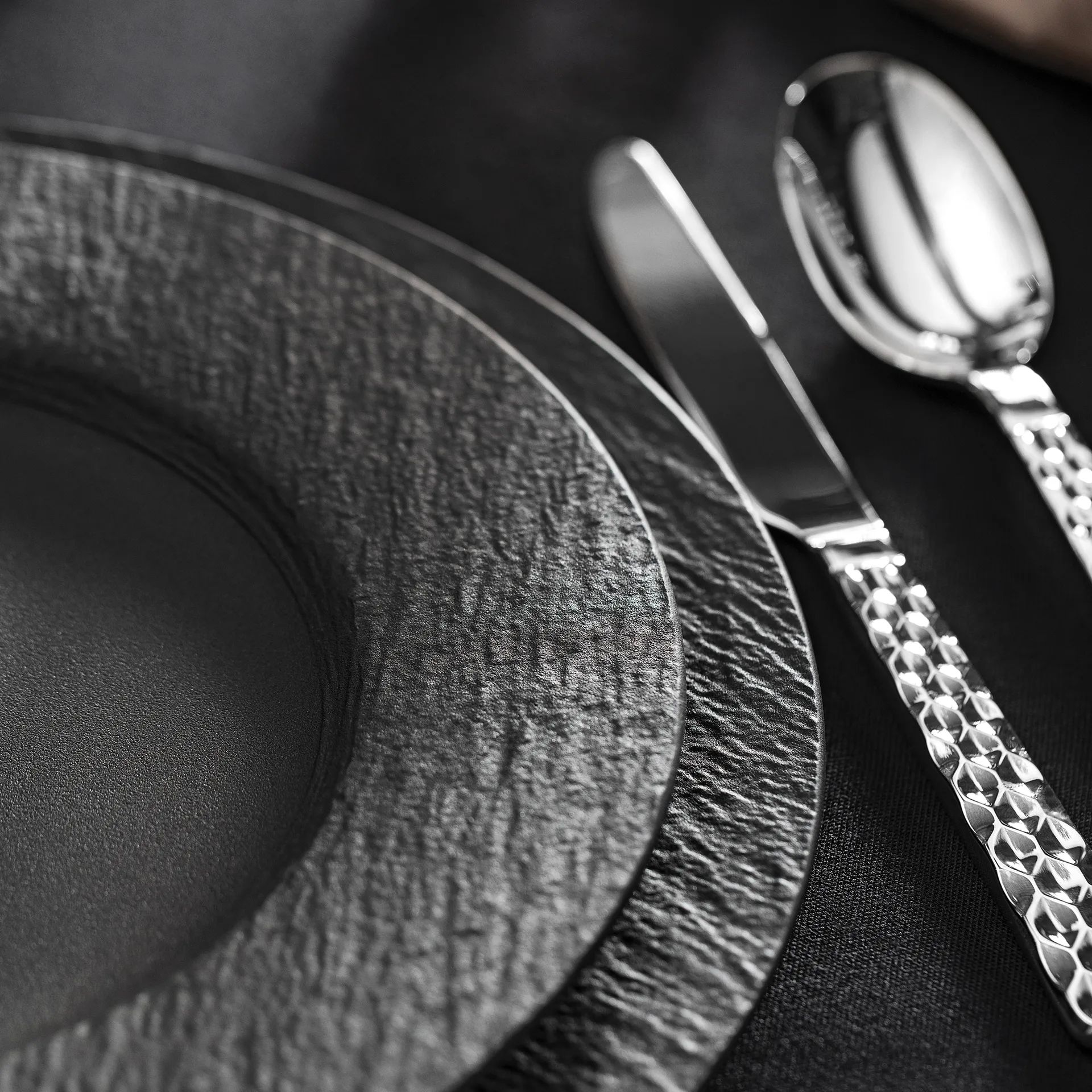 Manufacture Rock πιάτο γκουρμέ Ø 32 cm, μαύρο Villeroy & Boch