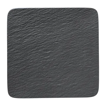 Manufacture Rock πιάτο 32x32 cm - Μαύρο - Villeroy & Boch