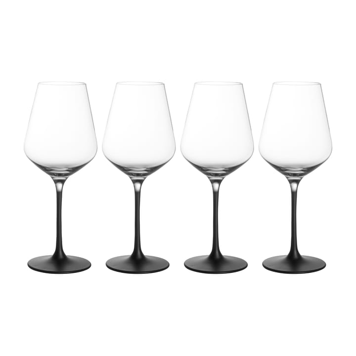 Manufacture Rock ποτήρι για λευκό κρασί 38 cl Συσκευασία 4 τεμαχίων - Διαφανές-μαύρο - Villeroy & Boch