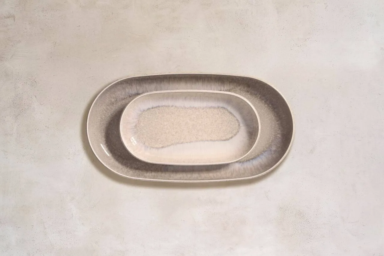 Perlemor Sand πιατέλα σερβιρίσματος, Beige, 23x13 εκ. Villeroy & Boch