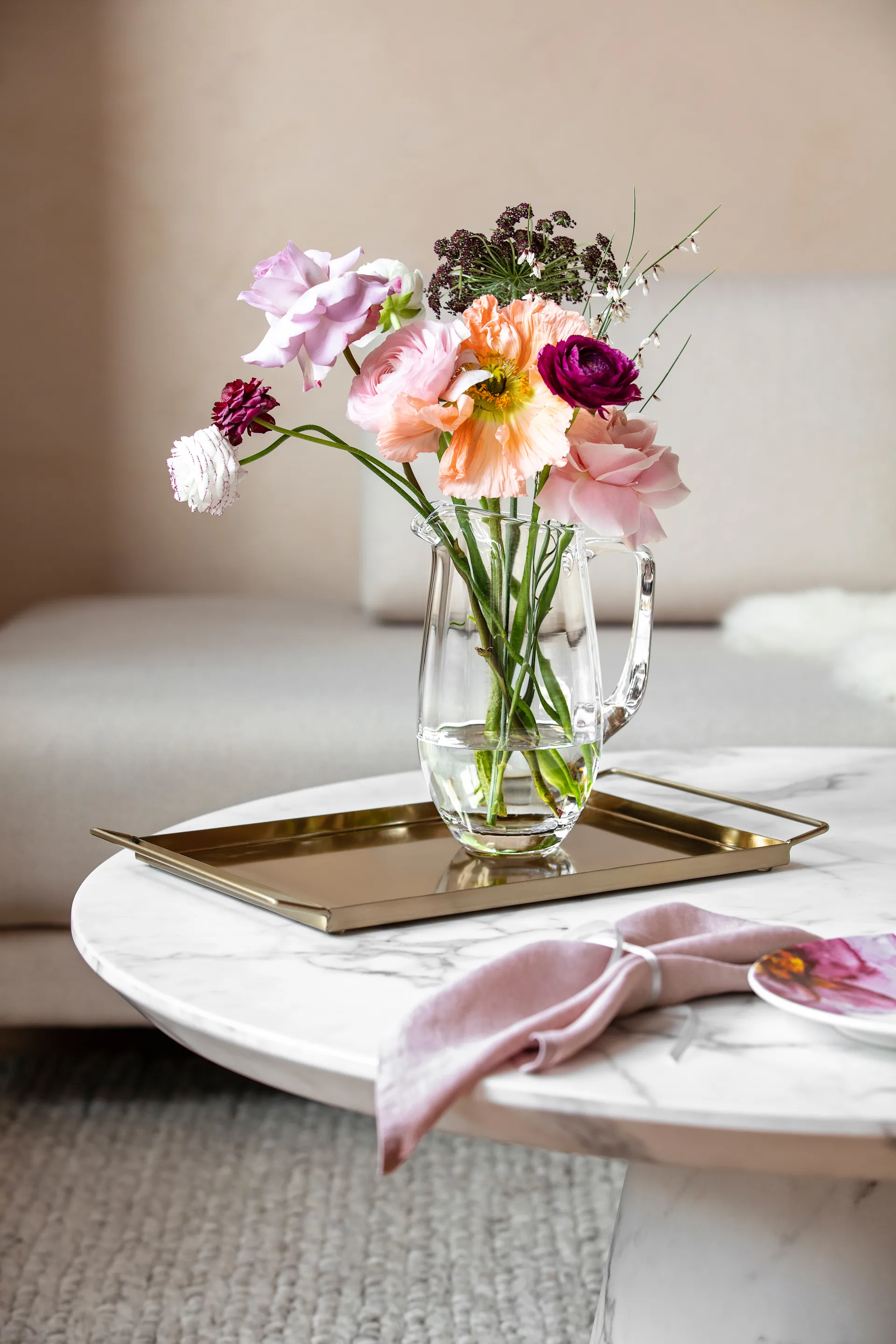 Κανάτα, Rose Garden, 1,5 l, Διαφανές Villeroy & Boch