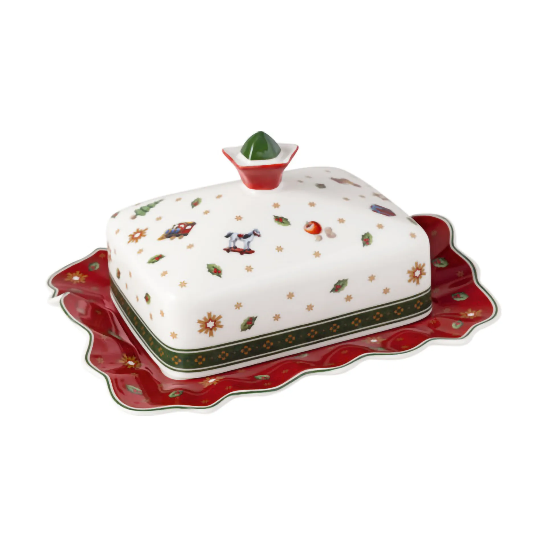 Πιάτο βουτύρου Toy´s Delight 16x19 cm, Λευκό-κόκκινο Villeroy & Boch