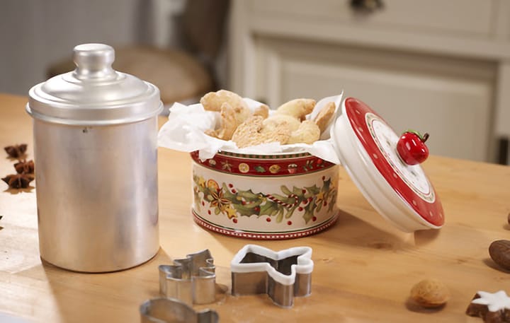 Winter Bakery κουτί μπισκότων Μ 0,55 L, Λευκό-κόκκινο Villeroy & Boch