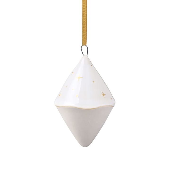 Winter Glow Christmas tree bauble double cone - Λευκό-μπεζ - Villeroy & Boch