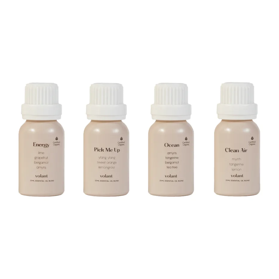 Αιθέρια έλαια για το δυναμωτικό σετ, 4 αρώματα Volant