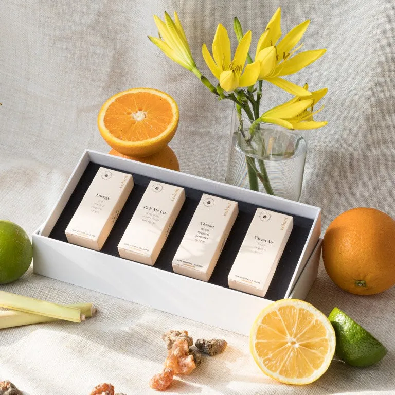 Αιθέρια έλαια για το δυναμωτικό σετ, 4 αρώματα Volant