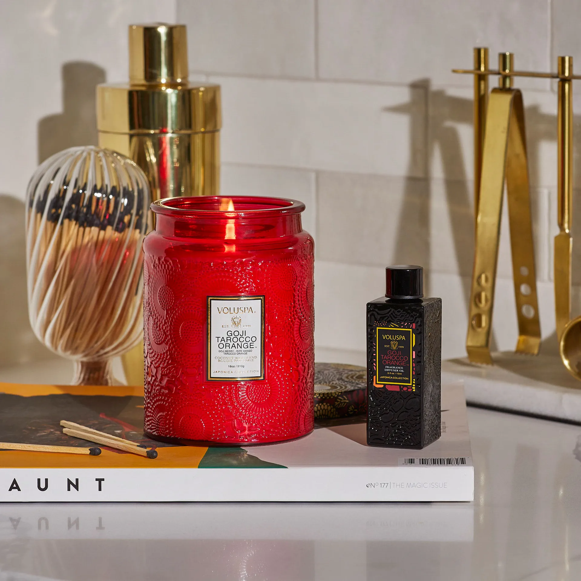 Αιθέριο έλαιο από πορτοκάλι Ταρόκο και μάνγκο, 15 ml Voluspa