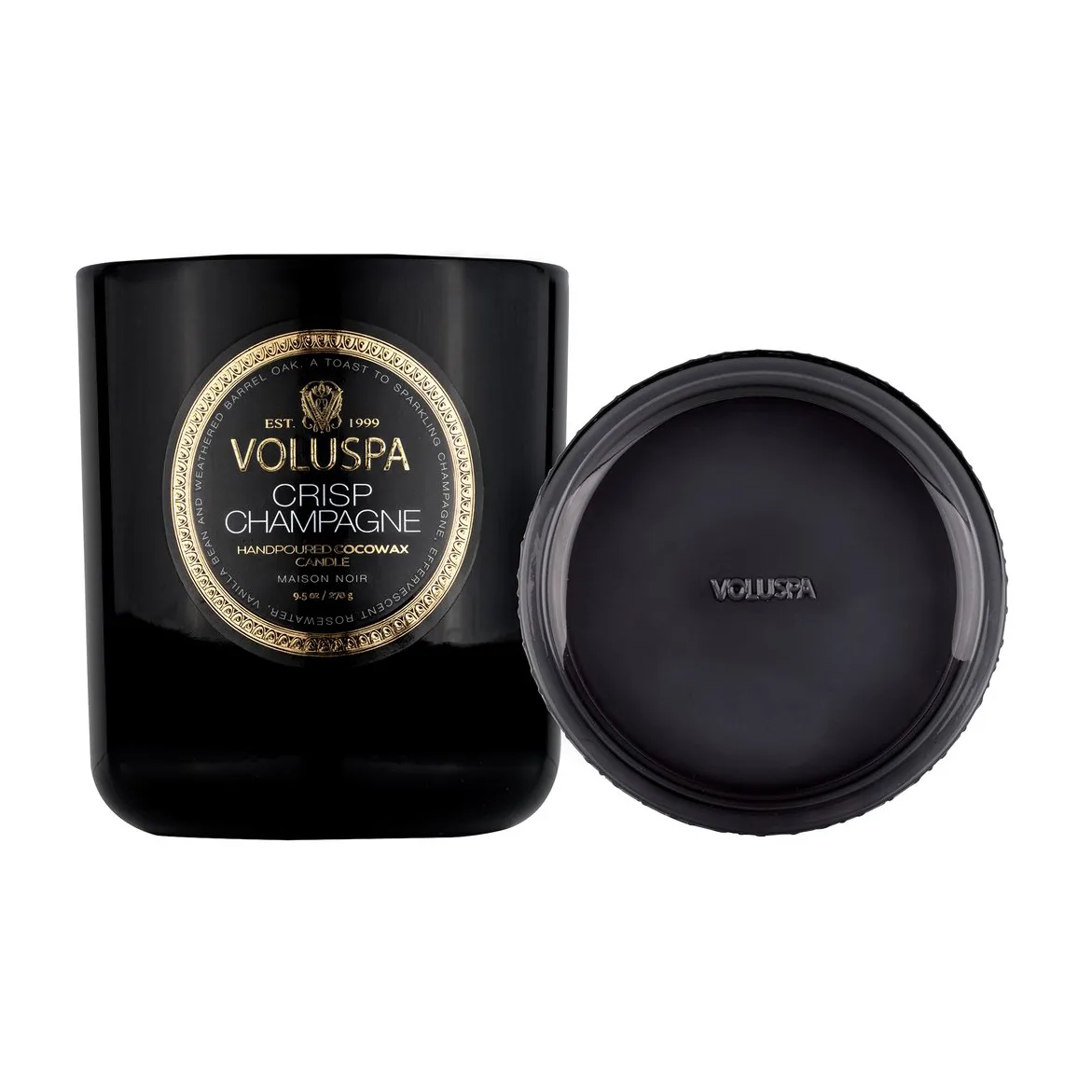 Classic Maison Noir αρωματικό κερί 60 ώρες, Crisp Champagne Voluspa