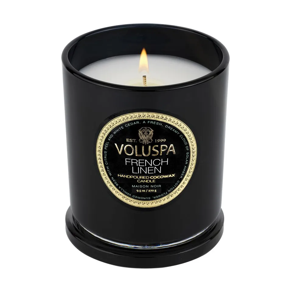 Classic Maison Noir αρωματικό κερί 60 ώρες, Γαλλικό Λινό Voluspa