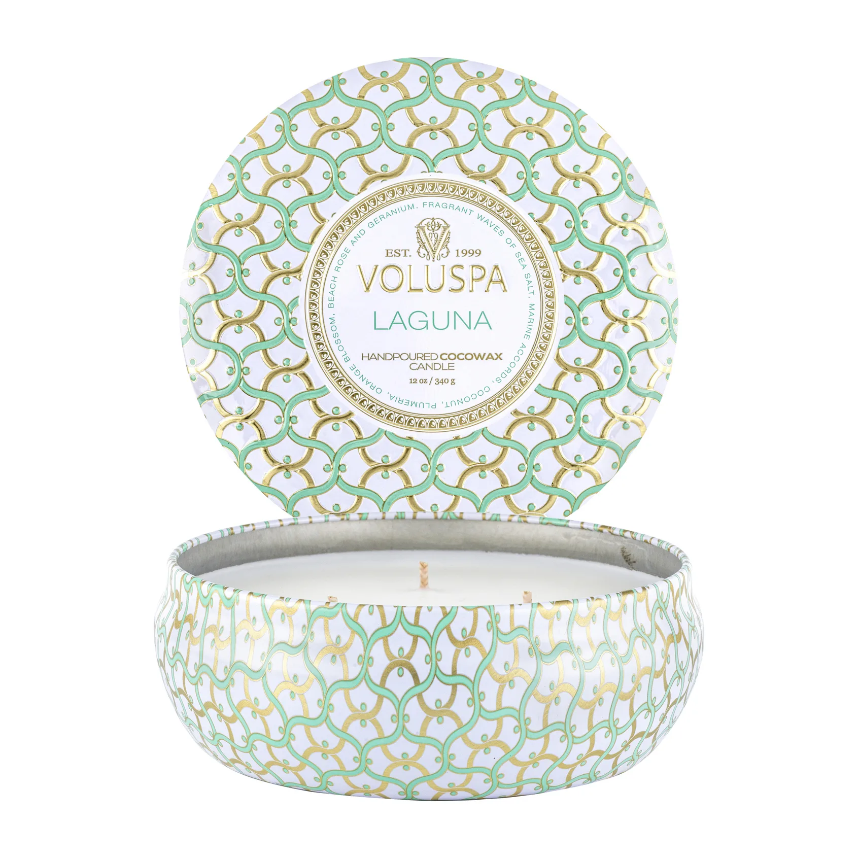 Maison Blanc 3-wick Tin αρωματικό κερί 40 ώρες, Laguna Voluspa