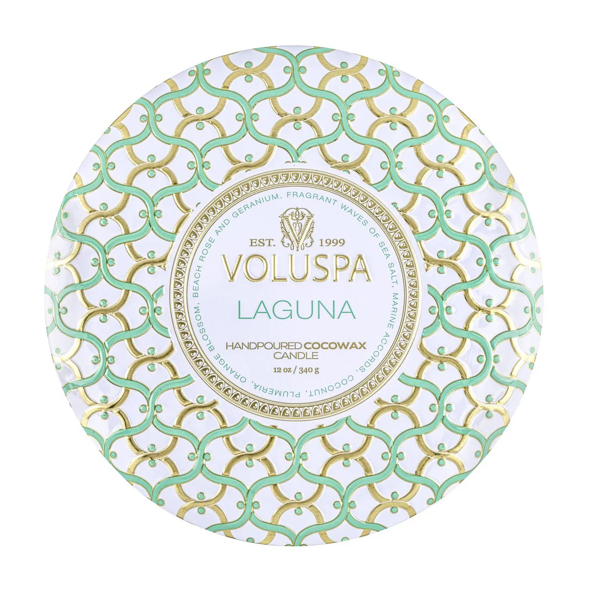 Maison Blanc 3-wick Tin αρωματικό κερί 40 ώρες, Laguna Voluspa