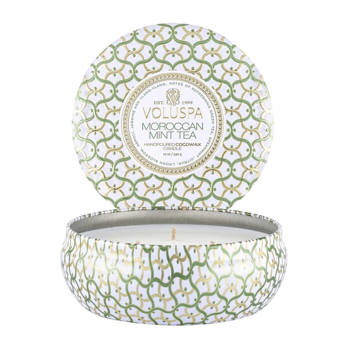 Maison Blanc 3-wick Tin αρωματικό κερί 40 ώρες - Moroccan Mint Tea - Voluspa