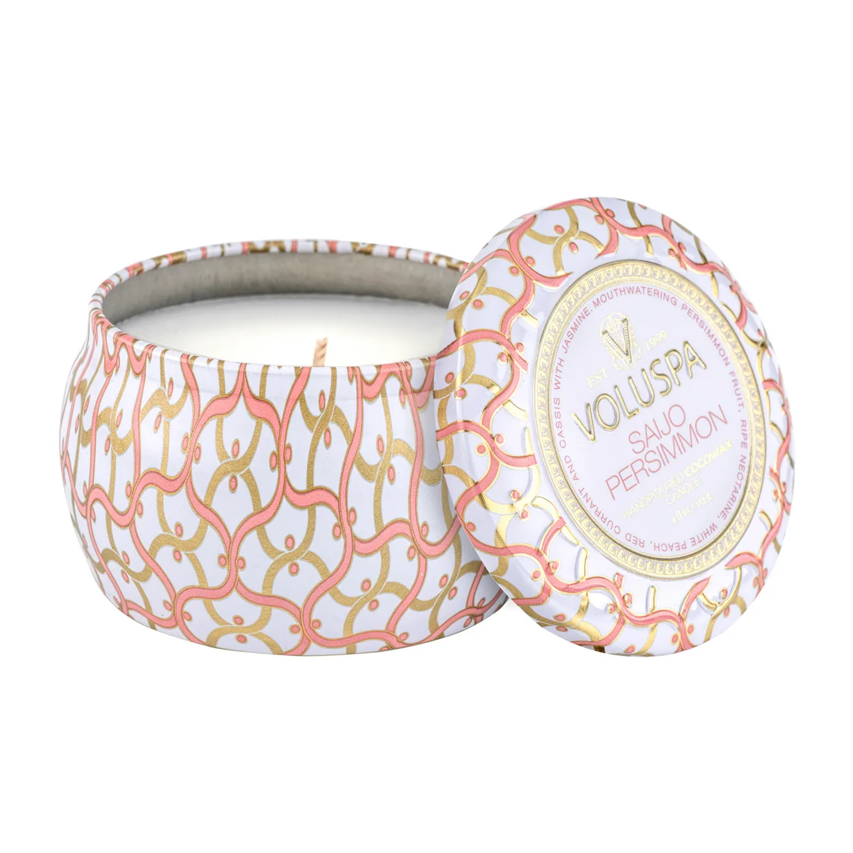 Maison Blanc Mini Tin αρωματικό κερί 25 ώρες, Saijo Persimmon Voluspa