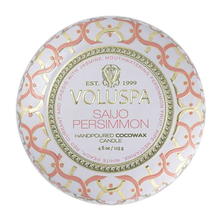 Maison Blanc Mini Tin αρωματικό κερί 25 ώρες, Saijo Persimmon Voluspa