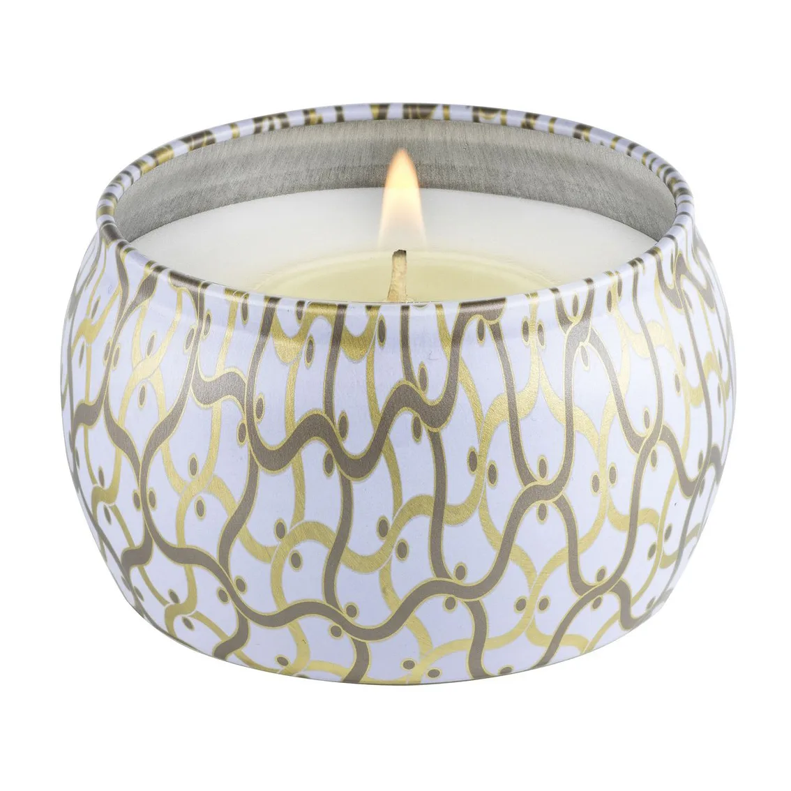 Maison Blanc Mini Tin αρωματικό κερί 25 ώρες, Suede Blanc Voluspa