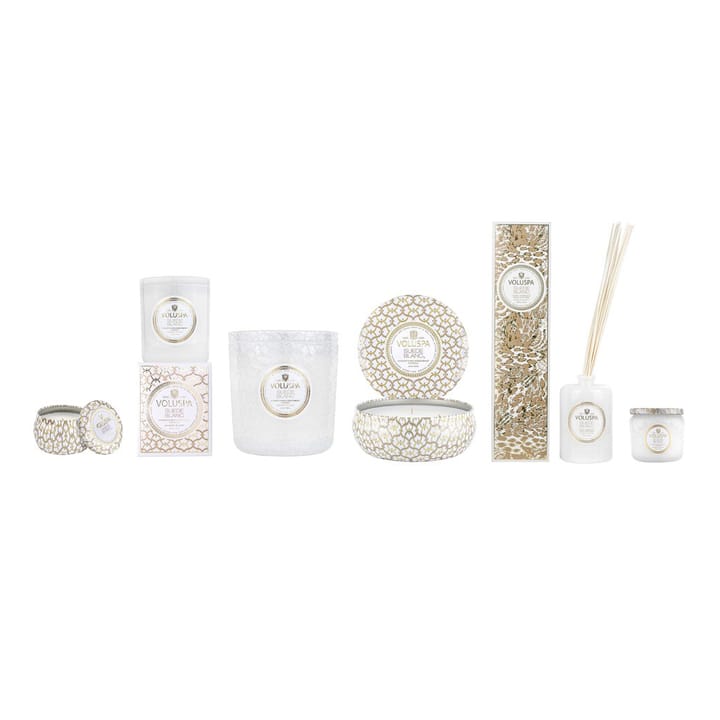 Maison Blanc Mini Tin αρωματικό κερί 25 ώρες, Suede Blanc Voluspa