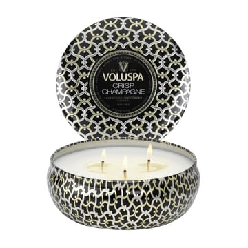 Maison Noir 3-wick Tin αρωματικό 40 ώρες - Crisp Champagne - Voluspa