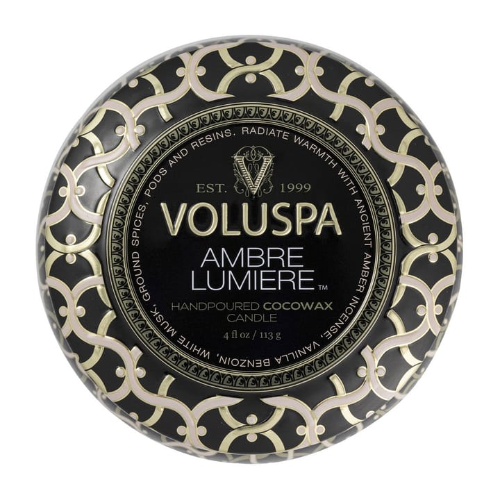 Maison Noir Mini Tin αρωματικό 25 ώρες - Ambre Lumiere - Voluspa