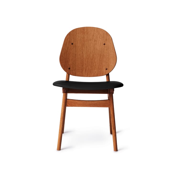 Καρέκλα με ψηλή πλάτη - Μαύρο-πόδια από δρυ με λάδι τικ - Warm Nordic