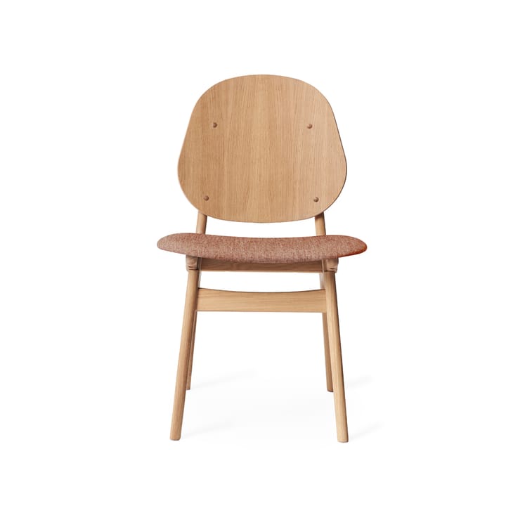 Καρέκλα με ψηλή πλάτη - Ροζ παλ-πόδια από λευκή λαδωμένη δρυ - Warm Nordic