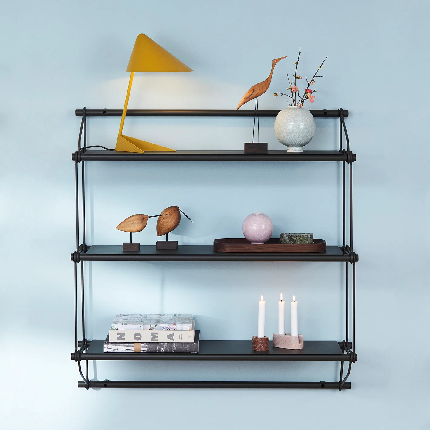 Carved Wood δίσκος οβάλ, Καρυδιά Warm Nordic