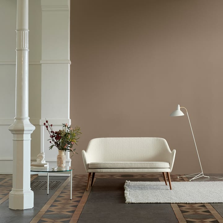 Καναπές, Dwell, Διθέσιος, ύφασμα children's room 24 κρεμ, πόδια από καπνιστή δρυ Warm Nordic