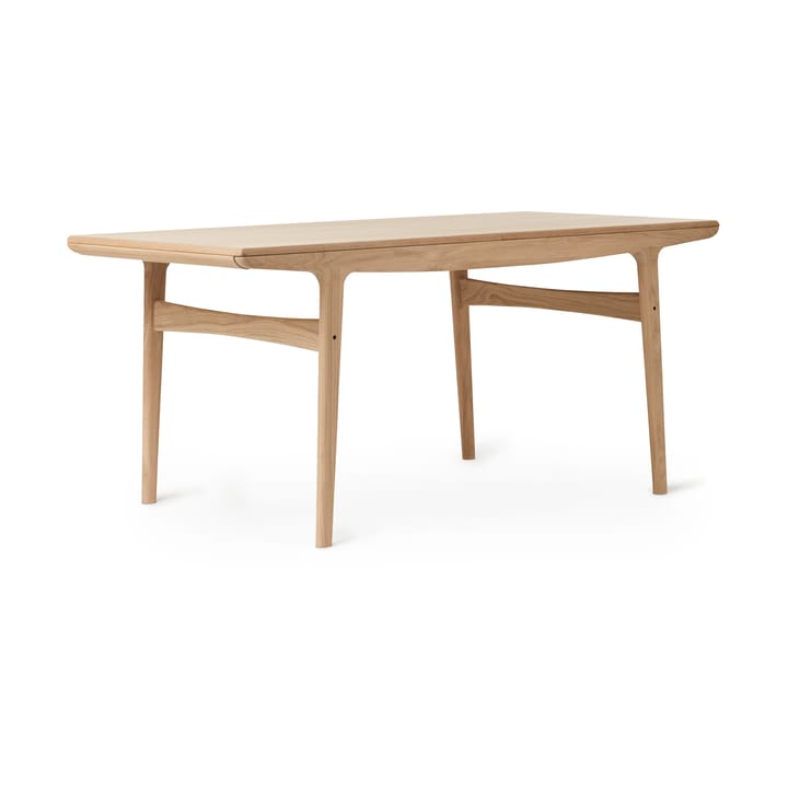 Evermore Τραπεζαρία με 2 επεκτάσεις 45 εκ. η κάθε μία, Natural oak, 160 cm Warm Nordic