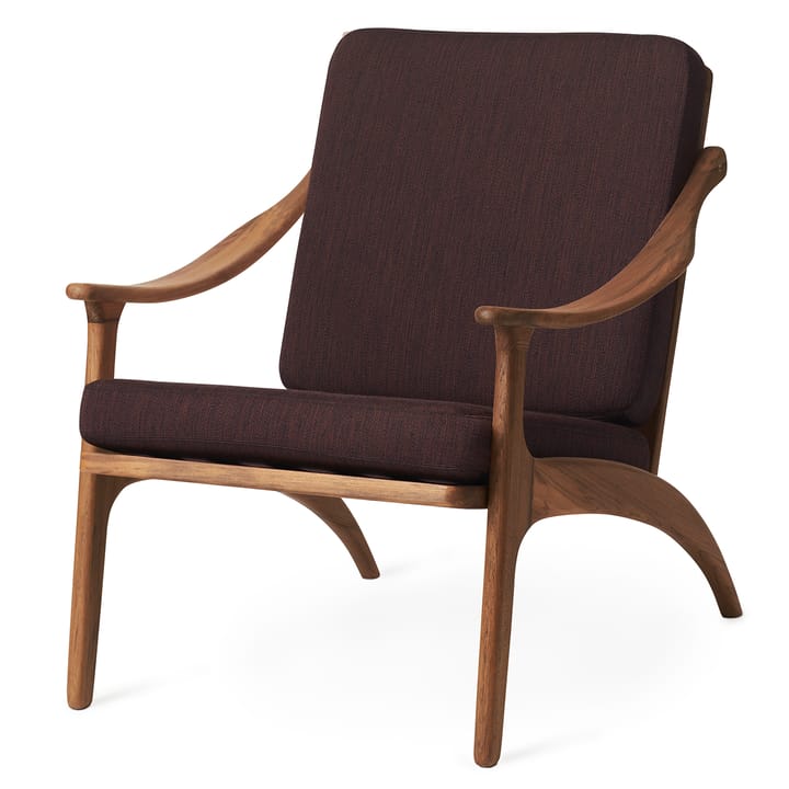Καρέκλα με μπράτσα από τικ Lean Back Balder - Σκούρο καφέ - Warm Nordic