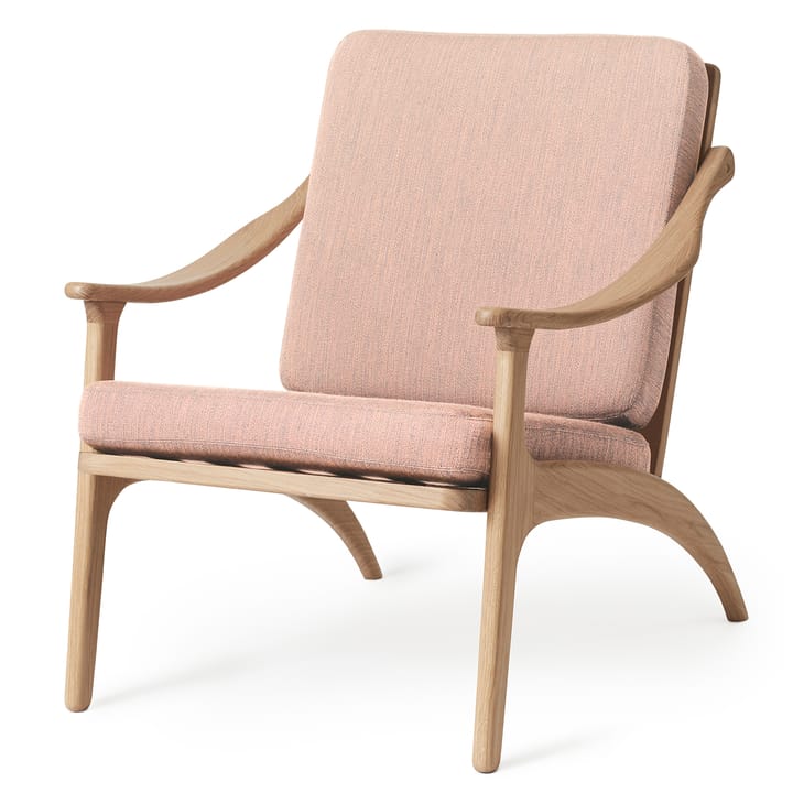 Πολυθρόνα από καραβόπανο, Lean Back, λαδωμένη λευκή - Ροζ παλ - Warm Nordic