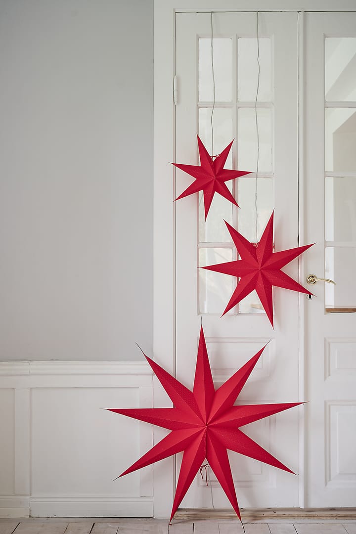 Aino Χριστουγέννων αστέρι λεπτό κόκκινο - 80 cm - Watt & Veke