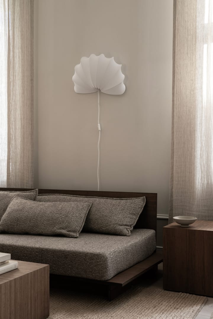 Anna φωτιστικό τοίχου L 54 cm, Λευκό βαμβάκι Watt & Veke