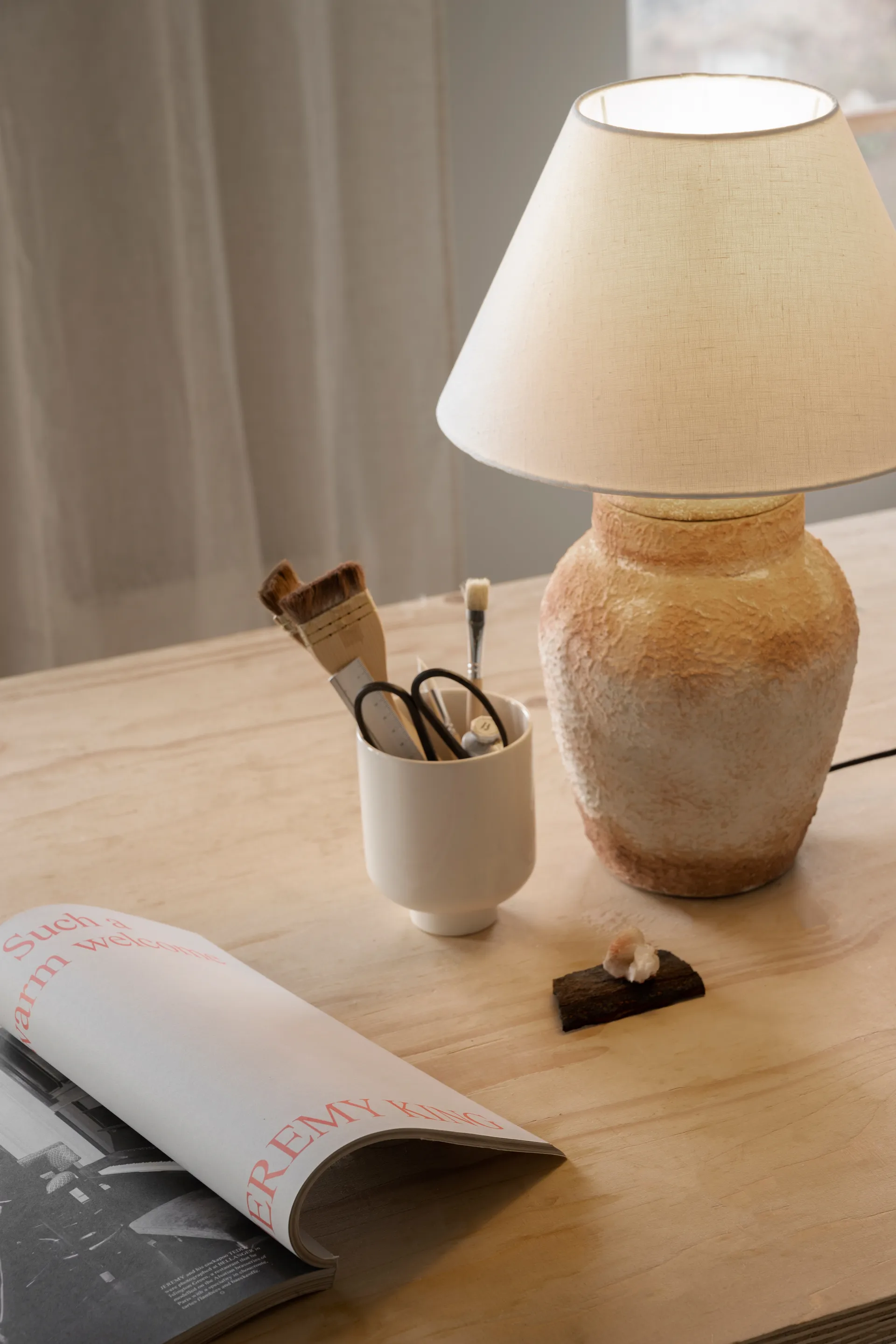 Basic φαρδύ σκίαστρο λαμπτήρα Ø25 cm, White Watt & Veke