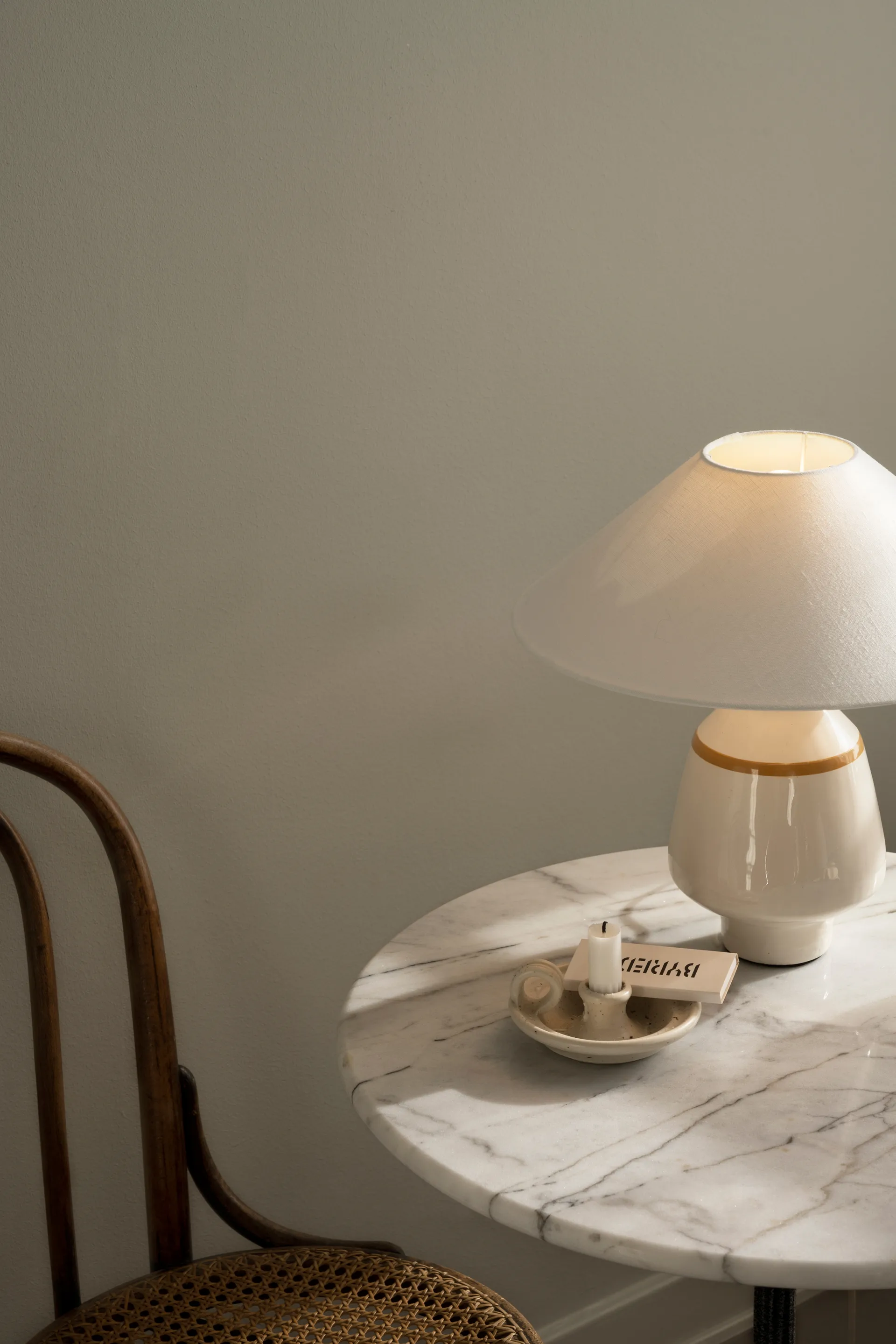 Becky βάση φωτιστικού Ø15x30 cm, White-mustard Watt & Veke