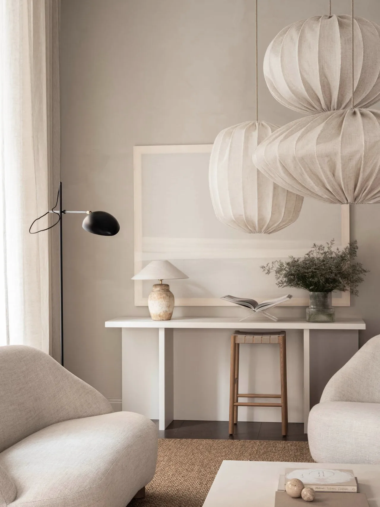 Boll 65 linen αμπαζούρ, Natural Watt & Veke