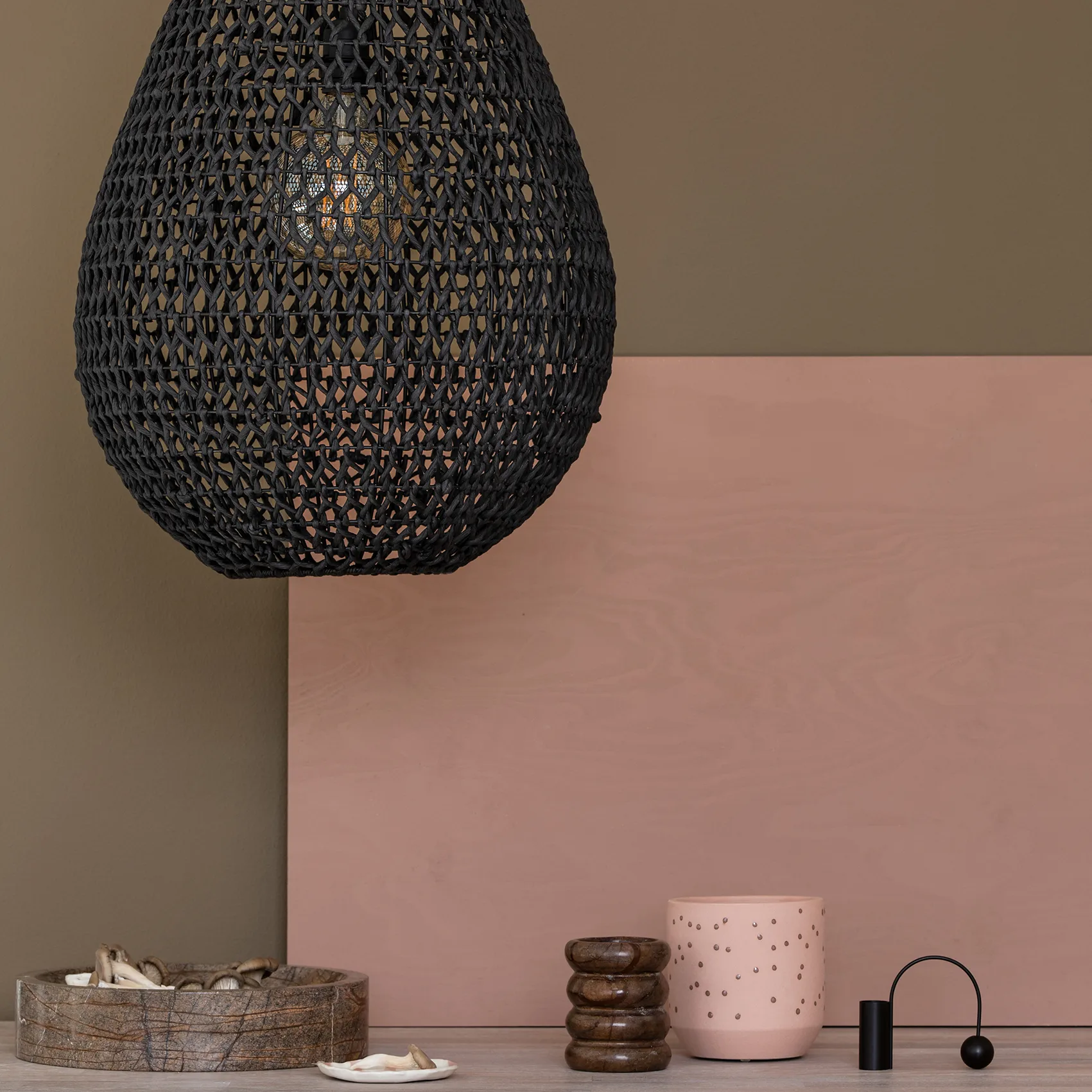 Buster αμπαζούρ Ø45 cm, Μαύρο Watt & Veke