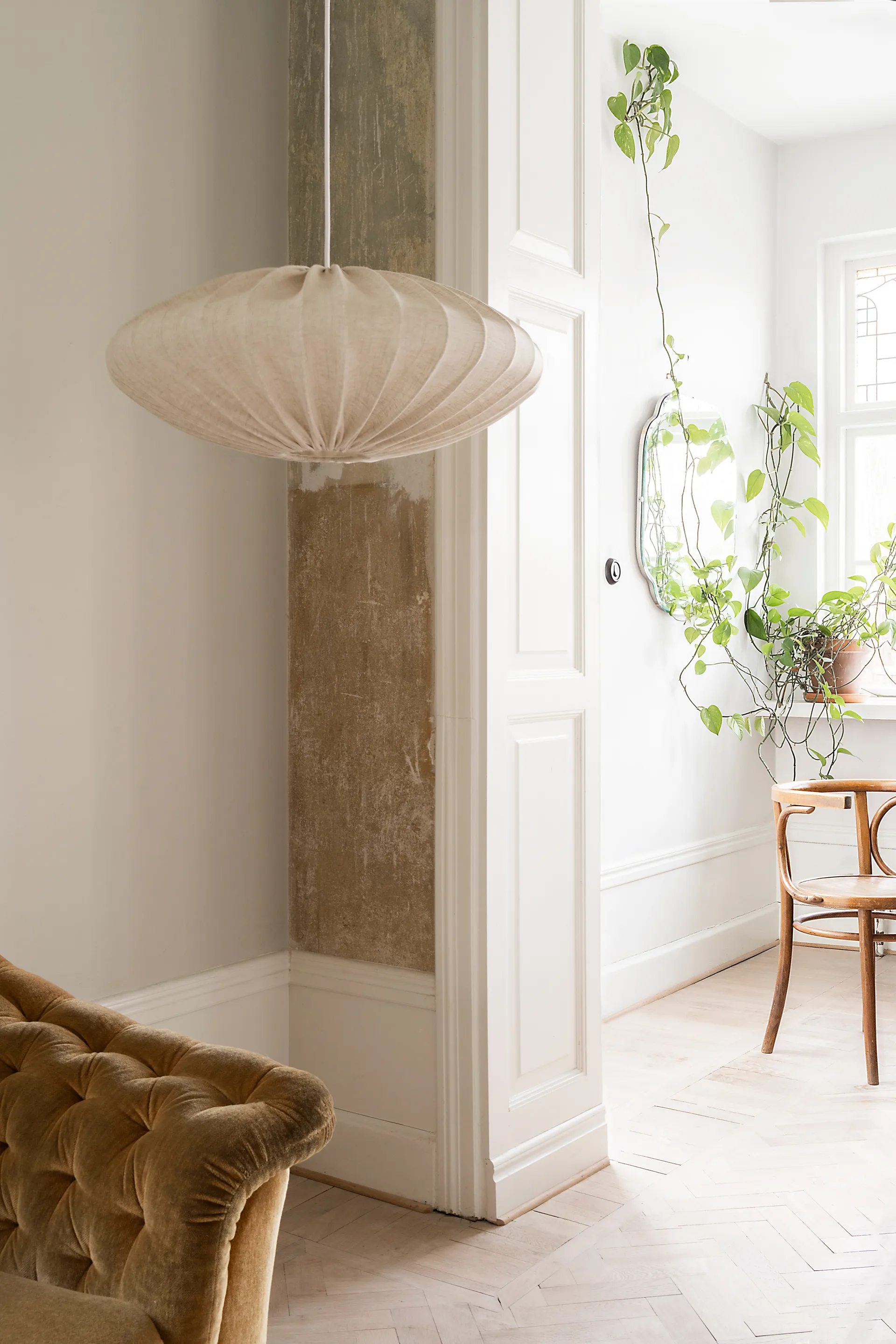 Ellipse αμπαζούρ 65 cm λινό, Natural Watt & Veke