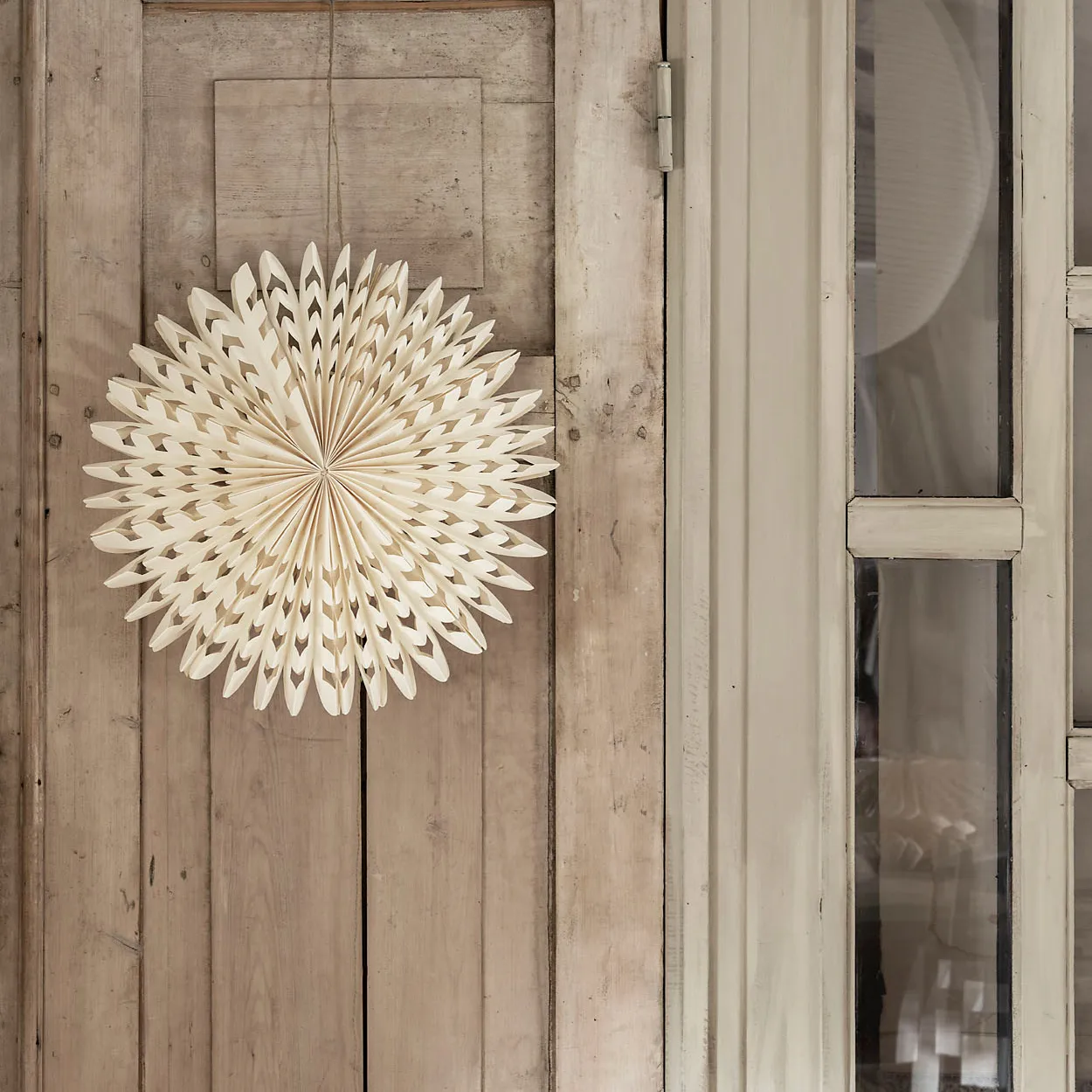 Elvira αστέρι Χριστουγέννων 45 cm, Λευκό Watt & Veke