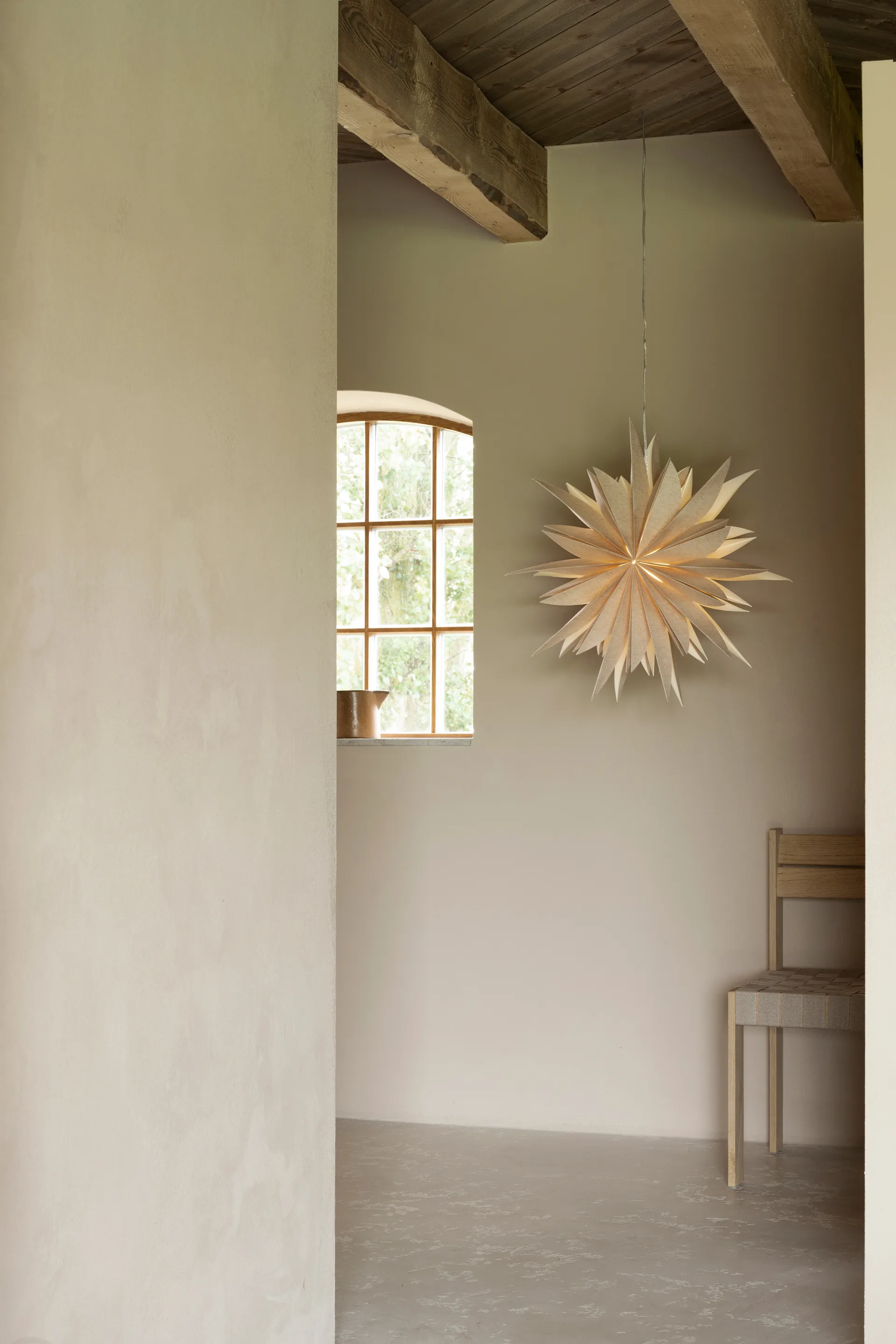 Χριστουγεννιάτικο Αστέρι Fiona Ø65 εκ, Natural Watt & Veke