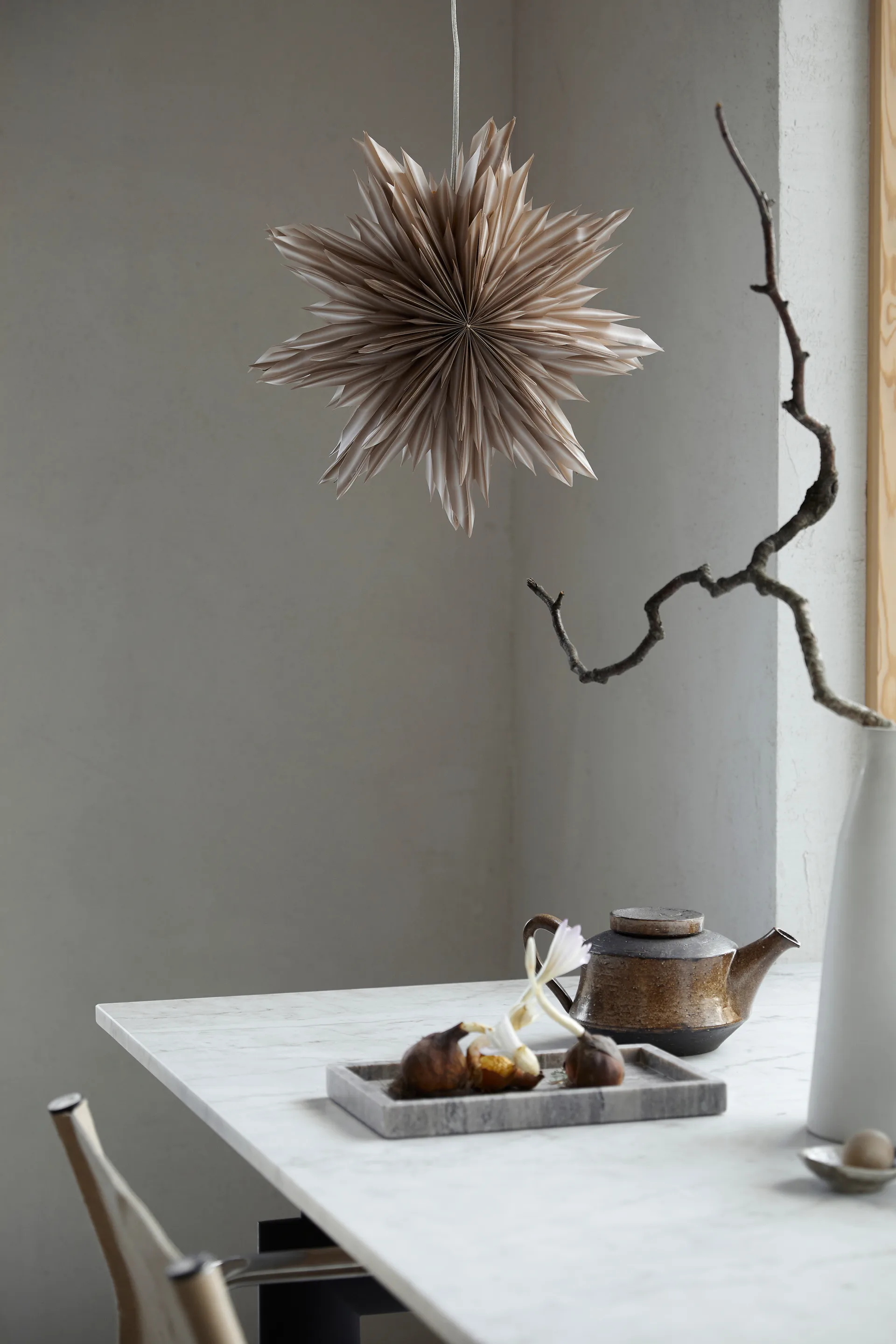 Helena χριστουγεννιάτικο αστέρι Ø44 εκ., Μπεζ Watt & Veke