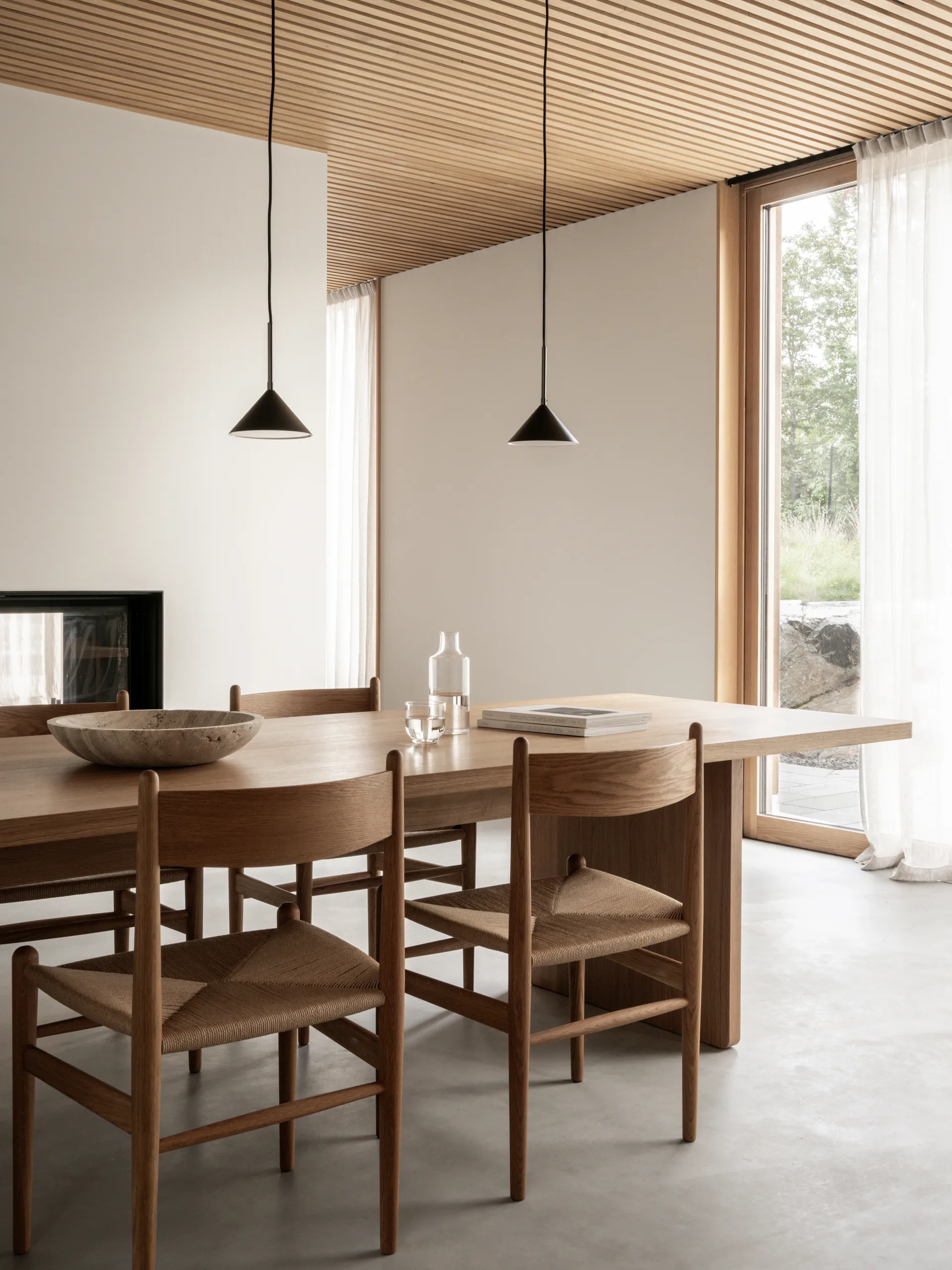 Kuro κρεμαστό φωτιστικό, Black, Ø17x9 cm Watt & Veke