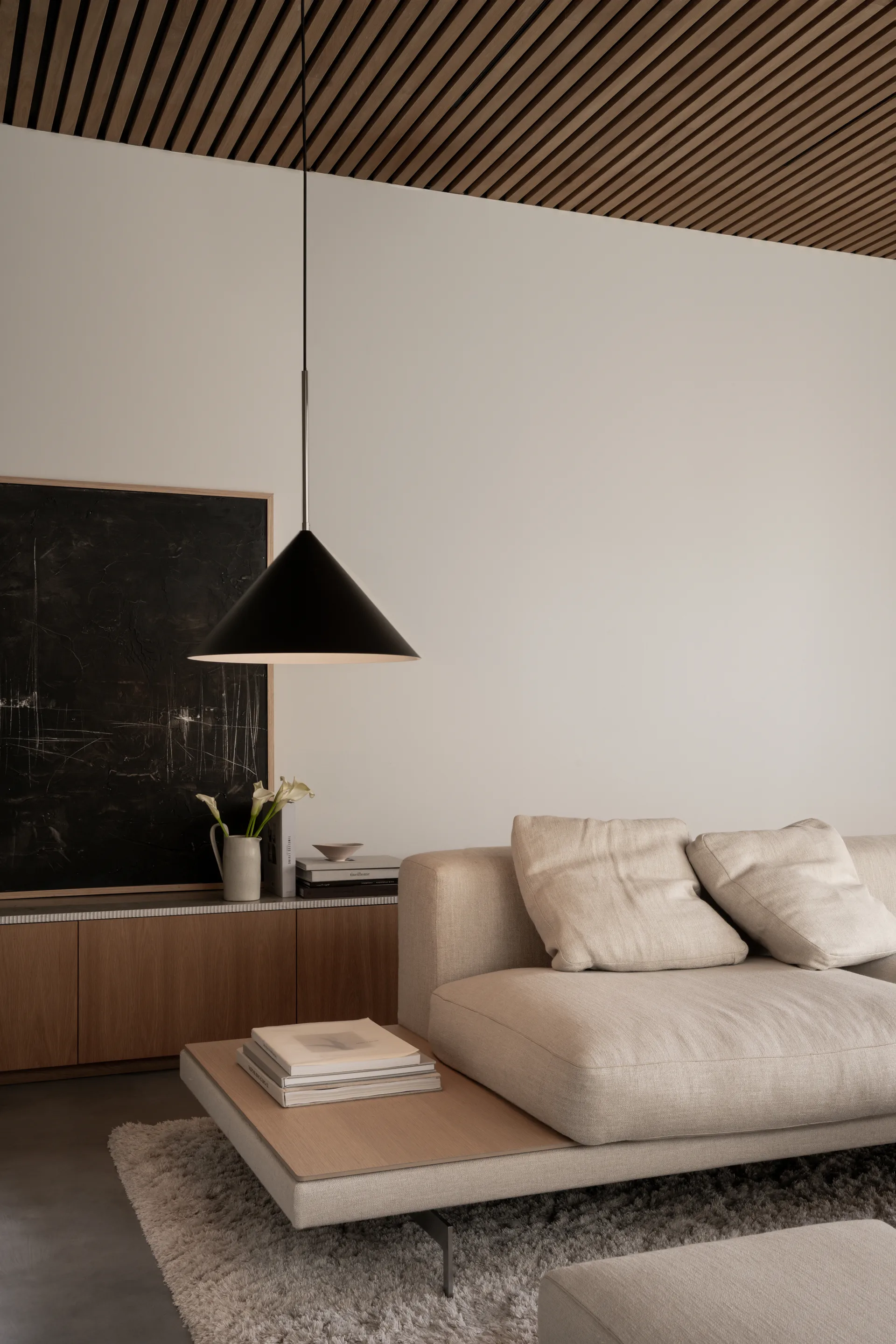 Kuro κρεμαστό φωτιστικό, Black, Ø45x25 εκ. Watt & Veke