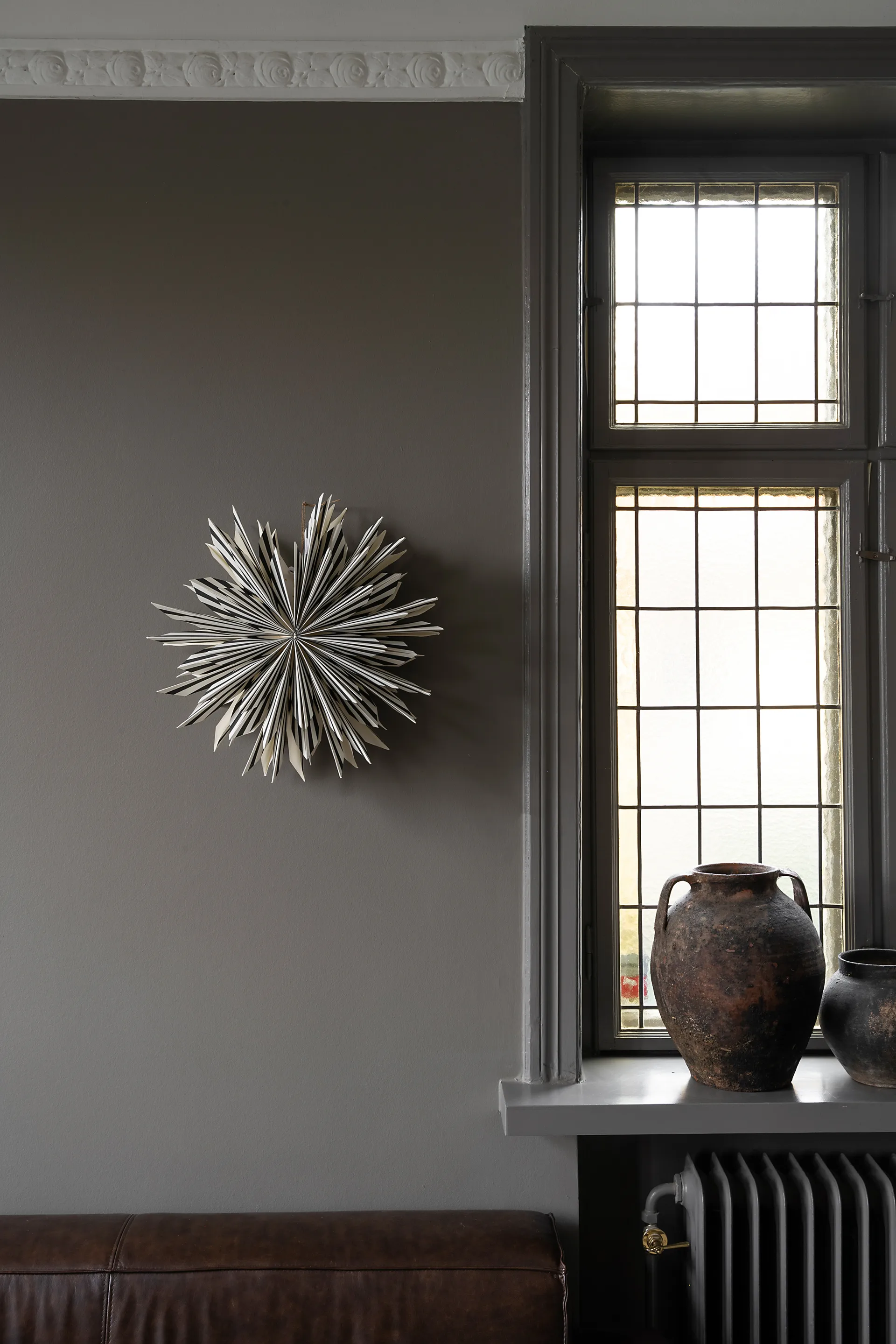 Χριστουγέννιάτικο Αστέρι Leah Ø50 εκ, Μαύρο-λευκό Watt & Veke