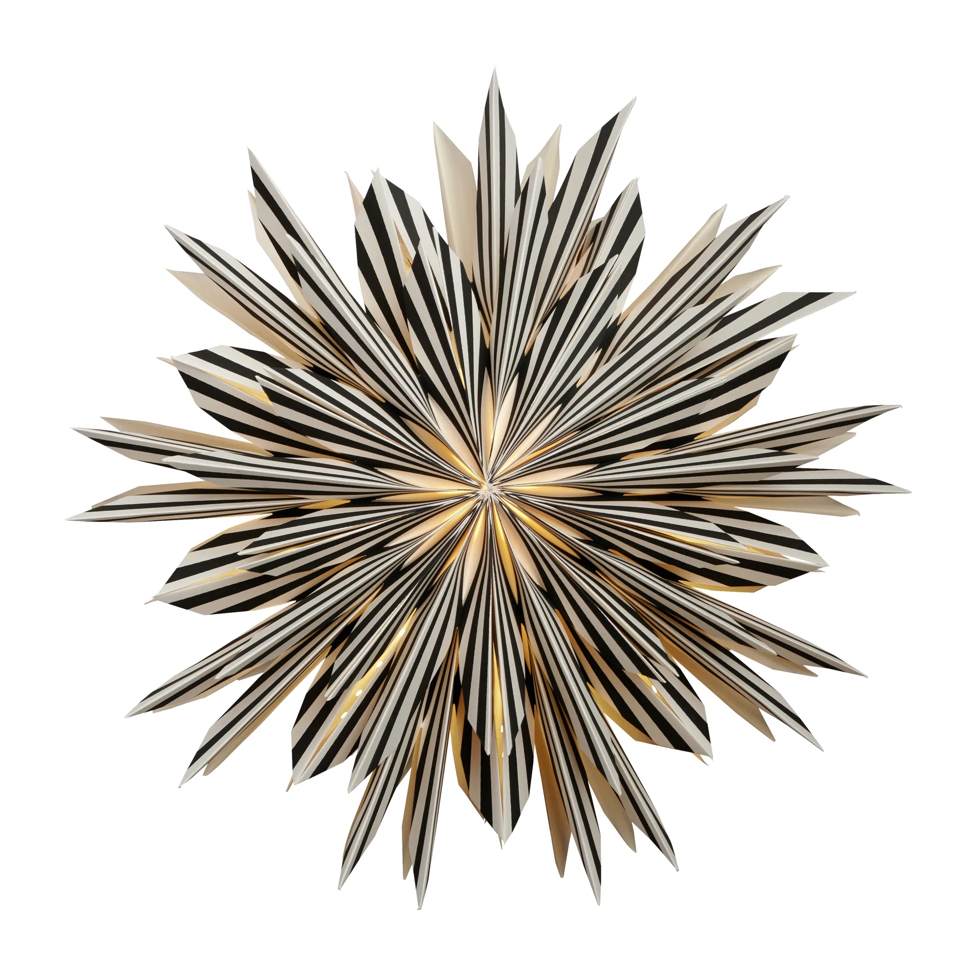 Χριστουγέννιάτικο Αστέρι Leah Ø50 εκ, Μαύρο-λευκό Watt & Veke