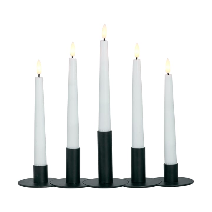 Συνδυάσιμο κηροπήγιο Lykke με 5 LED κεριά, Black Watt & Veke