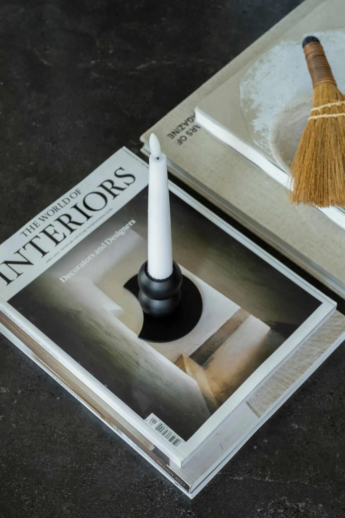 Συνδυάσιμο κηροπήγιο Lykke με 5 LED κεριά, Black Watt & Veke