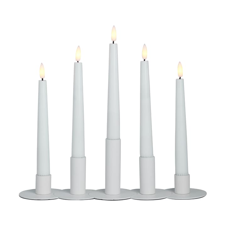 Συνδυάσιμο κηροπήγιο Lykke με 5 LED κεριά, White Watt & Veke