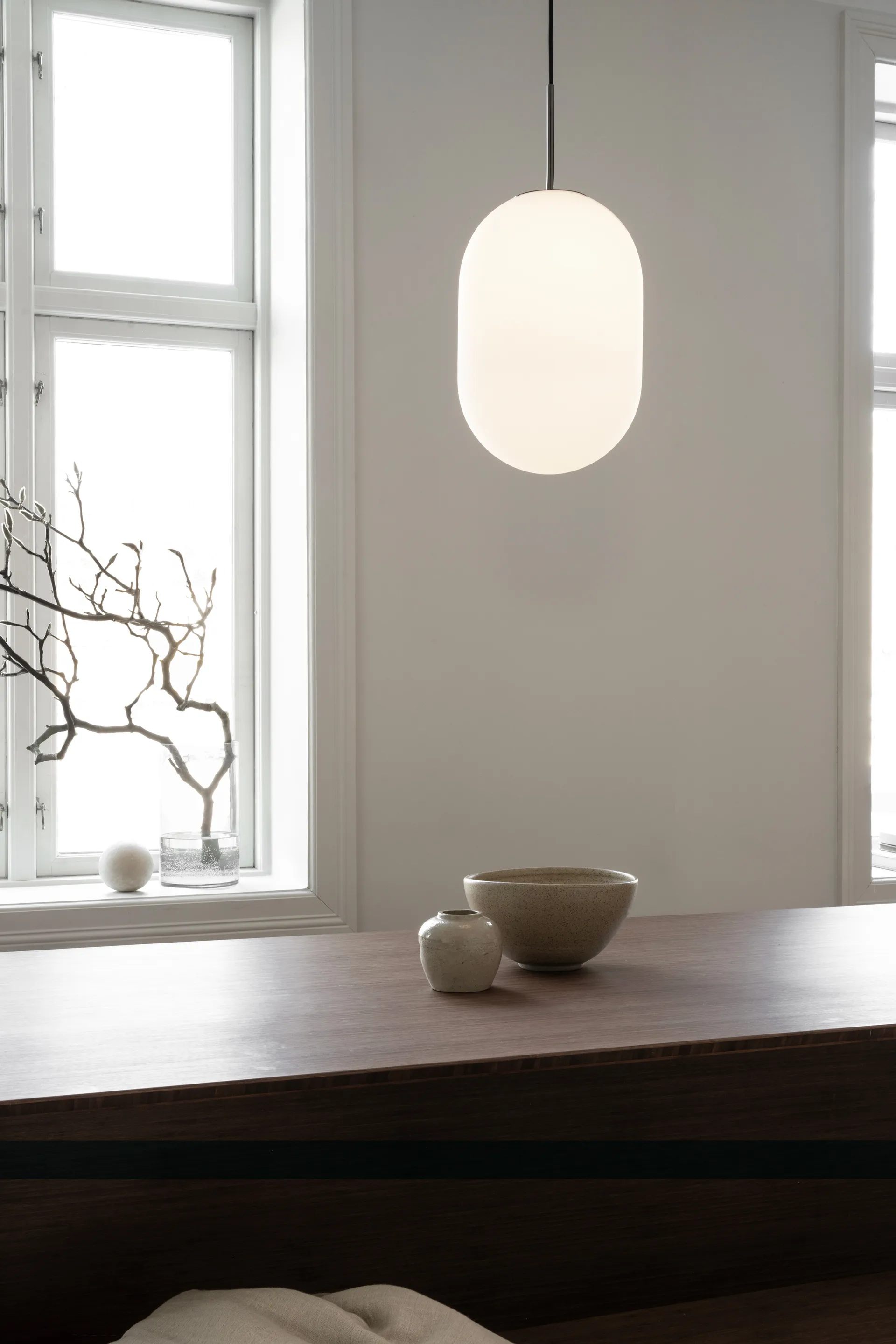 Noor κρεμαστό φωτιστικό Ø24 cm, Λευκό Watt & Veke